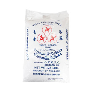 Three Horses Thai Rice 5% Broken - 45kg (1 Pack)